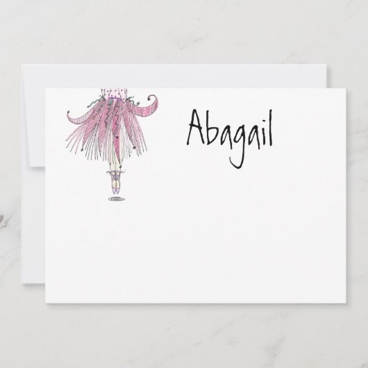 Little Dancer Number One Bedankt (Voorkant)