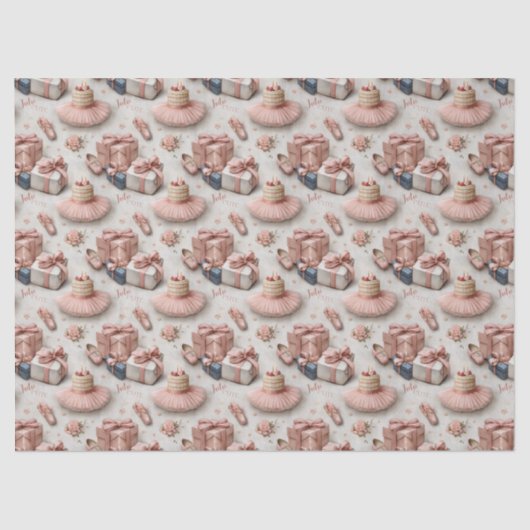 Little Dancer’s Tutu and Ballet Slipper Tissuepapier (Voorkant)