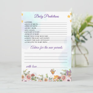 Little Deer, Big Joy Roze bloem Baby shower thema Kaart