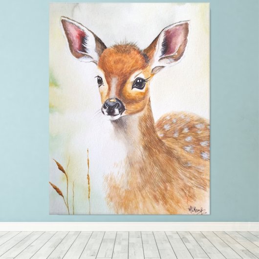 Little Deer Canvas (Insitu (Houten vloer))