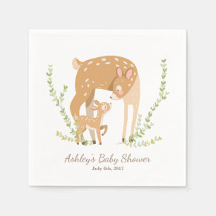 Little Deer Paper Napkin Woodland Baby shower Servet