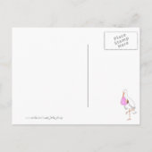 "Little Delivery" Faire-part de naissance personna (Dos)