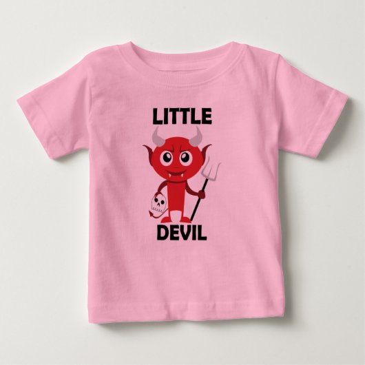 Little Devil - Baby Fine Jersey T-Shirt  (Devant)