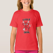 Little Devil - Girls' Basic T-Shirt (Voorkant)
