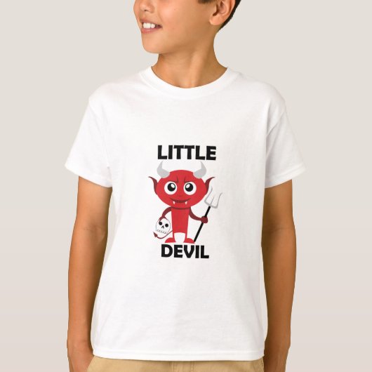 Little Devil - Kinderen Basic T-Shirt (Voorkant)
