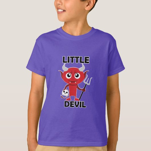 Little Devil - Kinderen Basic T-Shirt (Voorkant)