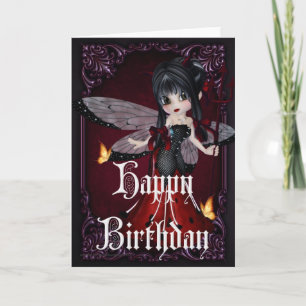Little Devil Ladybug Design 1b Happy Birthday Kaar Kaart