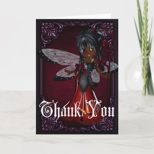 Little Devil Ladybug Design 4 Hartelijk dank Bedankkaart (Voorkant)