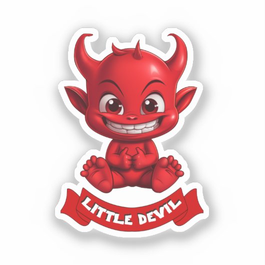 Little Devil Sticker (Voorkant)