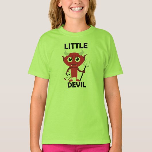 Little Devil - T-Shirt de base pour filles (Devant)