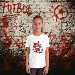 Little Devil with a soccer ball T-shirt