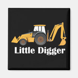 Little Digger - 2 Inch Square Magnet Magneet