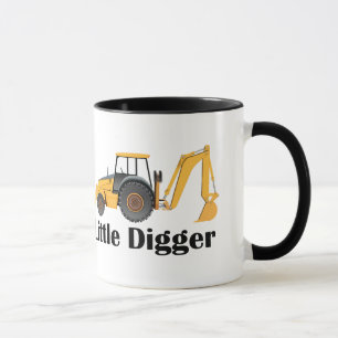 Little Digger - Black 11 oz Ringer Mok 