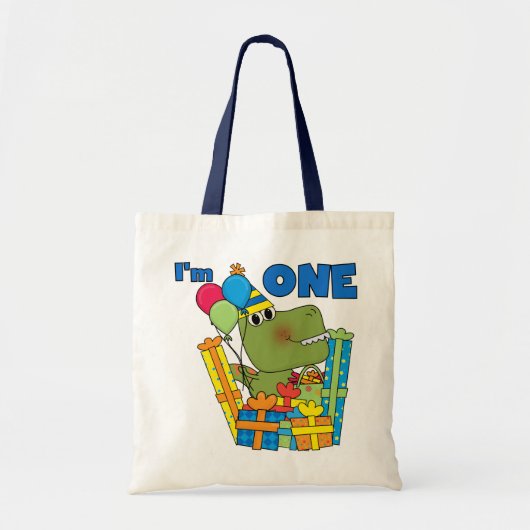 Little Dino 1st Birthday T shirten en geschenken Tote Bag (Voorkant)