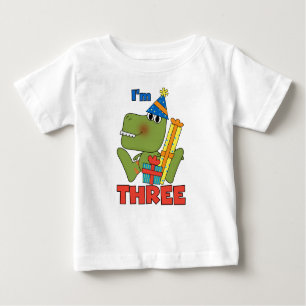 Little Dino 3ème Anniversaire Tshirts et cadeaux