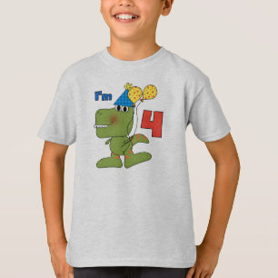 Little Dino 4th Birthday Tshirts and Gifts