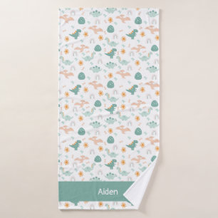 Little Dino Personalized kinder Badhanddoek