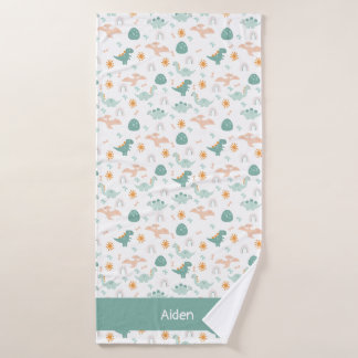 Little Dino Personalized kinder Badhanddoek