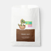 Little Dinosaur Hatching Soon Bedankzakje (Voorkant)