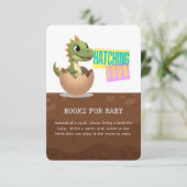 Little Dinosaur Hatching Soon Informatiekaartje (Staand voorkant)