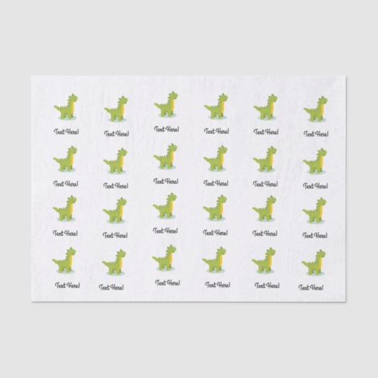 Little Dinosaur Tissuepapier (Voorkant)