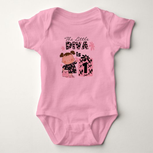 Little Diva 1er Anniversaire Tshirts et cadeaux (Devant)