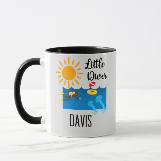 Little Diver avec Jelly Fish - Combo Mug (Gauche)