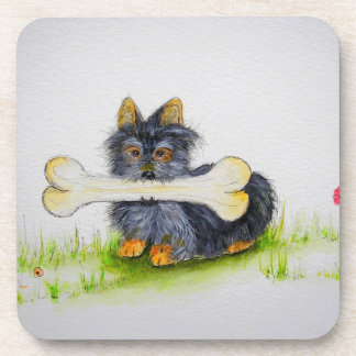 Little Dog Big Bone (Yorkshire doodsbang) Onderzetter