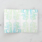 Little Doggy in blue card Kaart (Binnen)