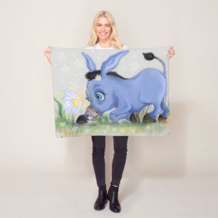Little Donkey Baby Fleece Blanket Deken