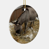 Little Donkey Christmas Keramisch Ornament (Rechts)