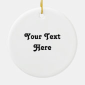 Little Donkey Christmas Keramisch Ornament (Achterkant)