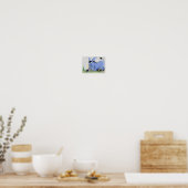 Little Donkey en Daisy Poster Schilderen Uw Tekst (Keuken)