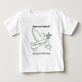 Little Dove of Love – gepersonaliseerd Baby T-shir