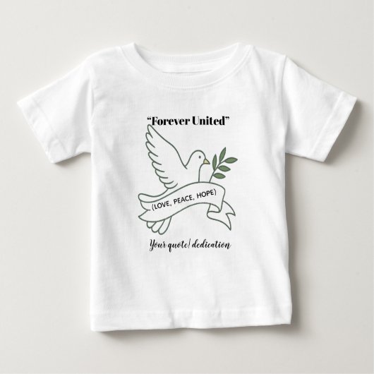 Little Dove of Love - T-shirt bébé personnalisé (Devant)