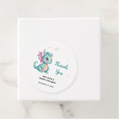 Little Dragon Baby shower Bedankt Bedankjes Labels (In situ)