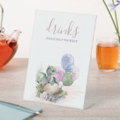 Little Dragon Baby shower Drinken Sign Reclamebord Met Voetstuk (Insitu)