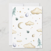 Little Dragon Baby shower Kaart (Achterkant)