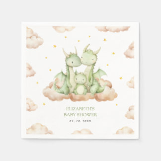 Little Dragon Baby shower Papier servet