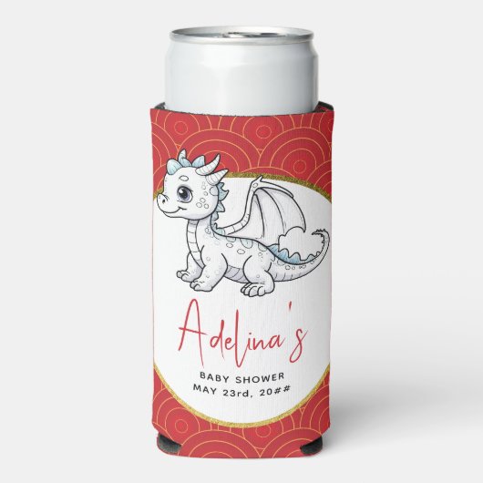 Little Dragon is op weg naar Schattige rood Baby s (Seltzer Voorkant)