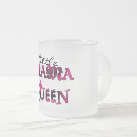 Little Drama Queen T-shirts en Gifts Matglas Koffiemok (Voorkant rechts)