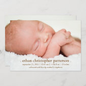 Little Dream Two Photo Faire-part de naissance mod (Devant / Derrière)