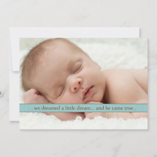 Little Dream Two Photo Faire-part de naissance mod (Devant)