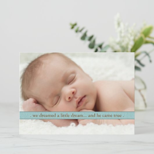 Little Dream Two Photo Faire-part de naissance mod (Debout devant)