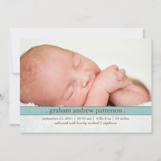 Little Dream Two Photo Faire-part de naissance mod (Dos)