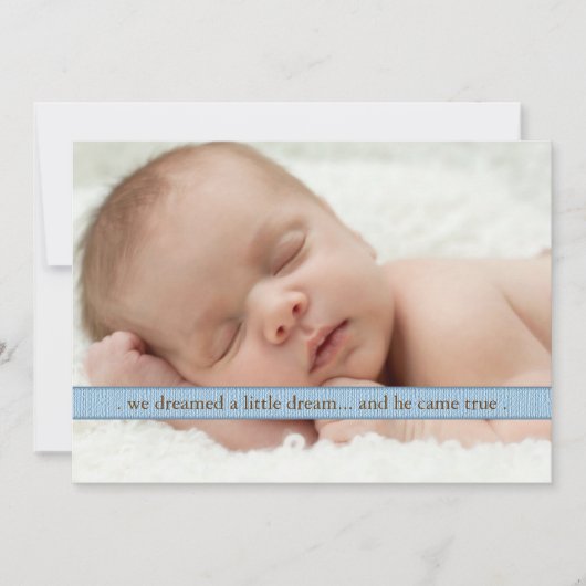 Little Dream Two Photo Faire-part de naissance mod (Devant)