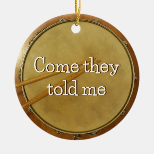 Little Drummer Snare Drum Keramisch Ornament (Voorkant)