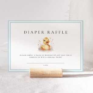 Little Duck Baby shower Luier Raffle Ticket