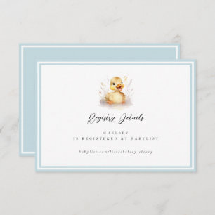 Little Duck Baby shower Registry Details Kaart