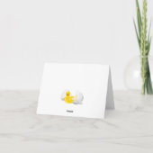 Little Duck Hatching Bientôt Baby shower Merci T (Dos)